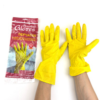 Перчатки хозяйственные "L" 1пара цветные 