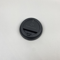 Крышка 90мм с КЛАПАНОМ 100шт ЧЁРНАЯ СкандиПакк 