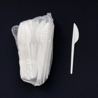 Нож одноразовый БЕЛЫЙ УП=100шт 165мм ЭЛПИ 