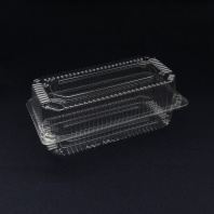 Контейнер с крышкой УК-803Р (аналог ПР-К-27) ПЭТ 50шт (внеш. 239х139х93) Каштан 