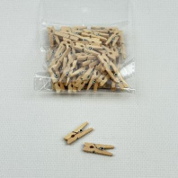 Прищепки деревянные декоративные КРАФТ 25мм УП=50шт AVIORA