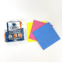 Салфетка целлюлозная УП=3шт 15х15см Lemon MOON