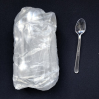 Ложка десертная ПРЕМИУМ прозрачная УП=50шт 15,5см ЭЛПИ 