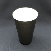 Стакан 500(650)мл бумажный  ЧЁРНЫЙ 40шт(!!!) D=90, d=60, H=168мм ВИРИДО 