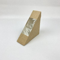 Уголок под сэндвич с окном OSQ Sandwich-50 КРАФТ  50шт 125х125х50мм