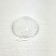Крышка ПП 80мм с ЗАГЛУШКОЙ 50шт ПРОЗРАЧНАЯ ГЛЯНЕЦ(!!!) СМАРТПЛАСТ 
