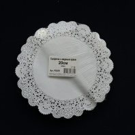 Салфетки ажурные круглые D=20см УП=250шт 