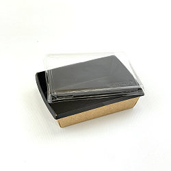 Упаковка OneClick Bottom- 500 ЧЁРНЫЙ салат. + КРЫШКА 50шт...