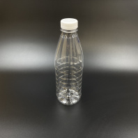 Бутылка ПЭТ D=38мм 1,0л КРУГЛАЯ (ИТАЛИЯ молоко) прозрачная + КРЫШКА (выписывать по 100шт) 