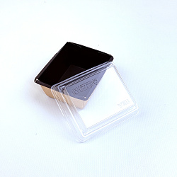 Упаковка OneClick Bottom- 250 ЧЁРНЫЙ салатник + крышка ВЫ...