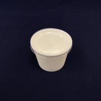 Супница бум БЕЛАЯ(!!!) + КРЫШКА прозр. 300мл 30шт D=100, d=80, H=65 OSQ Round Bowl 