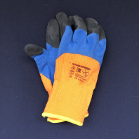 Перчатки акриловые с ДВОЙНЫМ (КАУЧУК) вспененным латексным покрытием 1пара 