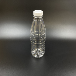 Бутылка ПЭТ D=38мм 1,0л КРУГЛАЯ (ИТАЛИЯ молоко) прозрачна...