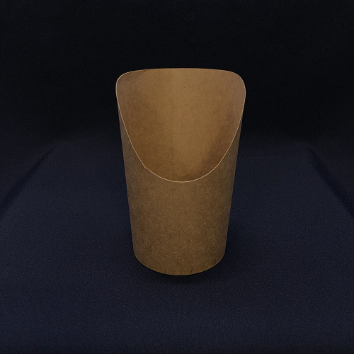 Упаковка ECO SNACK-CUP-L стакан для фри, снеков, попкорна КРАФТ 50шт 800мл 110/75х130 