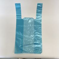 Пакет майка ПНД 25+12х45 (10) БИРЮЗОВАЯ 100шт 