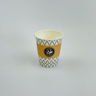 Стакан 180(196)мл бумажный ЗИГ-ЗАГ 50шт D=73, d=50, H=80мм GOOD 
