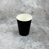 Стакан бумажный 2сл 300мл для горячего УП=25шт d=90мм Waffle Black