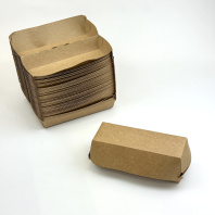 Лоток картон с КРЫШКОЙ ECO HD-BOX TOTAL CRAFT для фаст-фуда 50шт 215х75х40 