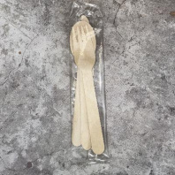 Набор по 1шт: ДЕРЕВЯННЫЕ вилка + ложка + нож (50 наборов)