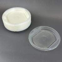 Тарелка десертная ПП D=170мм прозрачная 50шт Уфа 