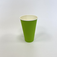 Стакан 400(470)мл бумажный САЛАТОВЫЙ 50шт D=90, d=53, H=136мм ПБФ 