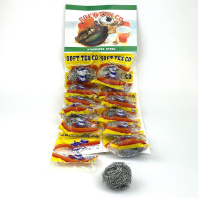 Мочалка металлическая 1шт на блистере SOFT TEX (выписывать по 12шт) 