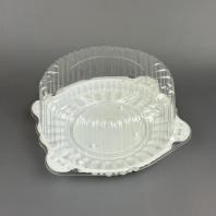 Тортница ИП-55 20компл(!) (КРЫШКА-прозр. + ДНО-белое) внеш.D=236, H=112мм Протэк 