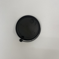 Крышка ПП 90мм с ЗАГЛУШКОЙ ФЛИП-ТОП 50шт ЧЁРНАЯ 