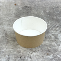 Салатник бум КРАФТ/белый 1000мл (V=850мл) 45шт D=150, d=127, H=76 OSQ Round Bowl 