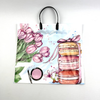 Пакет ПР(пластмассовая ручка) 35х38см (90) Знак внимания 10шт 