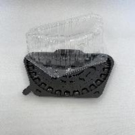 Тортница Т-105/1 для 1/2 торта 30компл (крышка-прозрачная+дно-кориневое) внутр.230х115х94мм