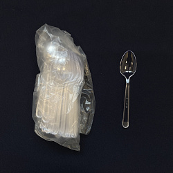 Ложка чайная ПРЕМИУМ прозрачная УП=50шт 15см ЭЛПИ Арт.33629 