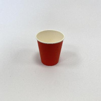 Стакан бумажный 250(280)мл КРАСНЫЙ 50шт D=80, d=57, H=88мм