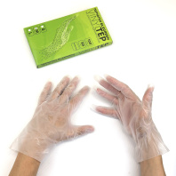 Перчатки ТПЭ КОРОБКА прозрачные "M" УП=100шт Арт.4797 