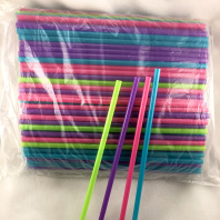 Трубочки  8х240мм УП=250шт ПРЯМЫЕ ЦВЕТНЫЕ 