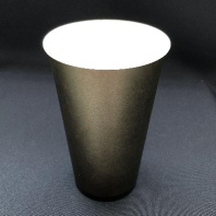 Стакан 400(550)мл бумажный ЧЁРНЫЙ 50шт D=90, d=64, H=135мм ВИРИДО 