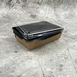 Упаковка ОРИГАМО салатник ЧЁРНЫЙ 500мл + КРЫШКА УП=100шт ... Упаковка ОРИГАМО салатник ЧЁРНЫЙ 500мл + КРЫШКА УП=100шт ...