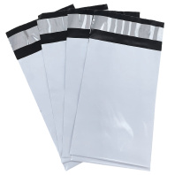 Пакет КУРЬЕРСКИЙ 11х21+4см (50) УП=100шт БЕЛЫЙ с клеевым клапаном БЕЗ КАРМАНА (внутри чёрный) 