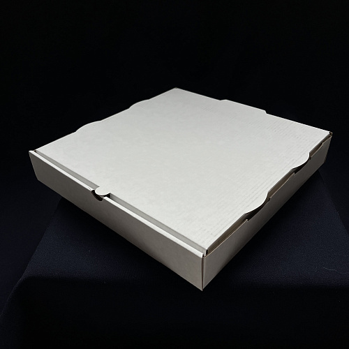 Коробка под пиццу МИКРОгофра 250х250х40мм 100шт БЕЛАЯ без печати F81-16 Т-23Е 