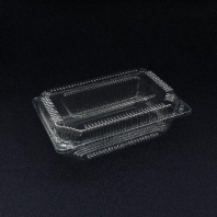 Контейнер одноразовый с крышкой ПР-К-21(М) ПЭТ 30шт внеш.218х141х63мм