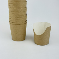 Упаковка OSQ Snack-Bowl-M стакан для фри, снеков, попкорна КРАФТ 30шт 480мл D=92, d=75, H=97 