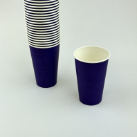 Стакан 400(500)мл бумажный ФИОЛЕТОВЫЙ 50шт D=90, d=60, H=135мм GOOD 