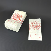 Пакет бум. V-дно ЖИРОСТОЙКИЙ 175х80х30 (картофель фри) 100шт печать "Фри" 