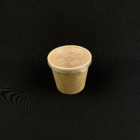 Супница бум КРАФТ + КРЫШКА прозр. 450мл 25шт D=102/76, H=88мм OneBowl UP 1ЕА