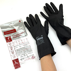 Перчатки резиновые технические КЩС-2 ЧЁРНЫЕ "L"... Перчатки резиновые технические КЩС-2 ЧЁРНЫЕ "L"...