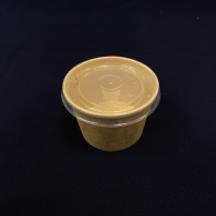 Супница бум КРАФТ + КРЫШКА прозр. 380мл 25шт D=102/77, H=72 OneBowl UP 1ЕА 