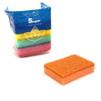 Губки для посуды "Супер УП=5шт" 100х70х25мм ПРАЙД 