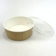 Крышка для салатника 1300мл прозр 35шт D=185 ПЛОСКАЯ OSQ Round Bowl