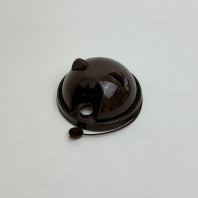 Крышка-КУПОЛ "УШКИ" 90мм КОРИЧНЕВАЯ 45шт СМАРТПЛАСТ 