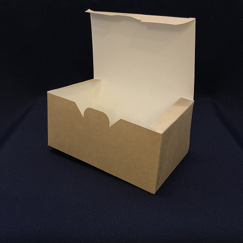 Упаковка OSQ Fast-Food-Box-L для наггетсов, куриных крыльев, фри 900мл 25шт 150х91х70мм 